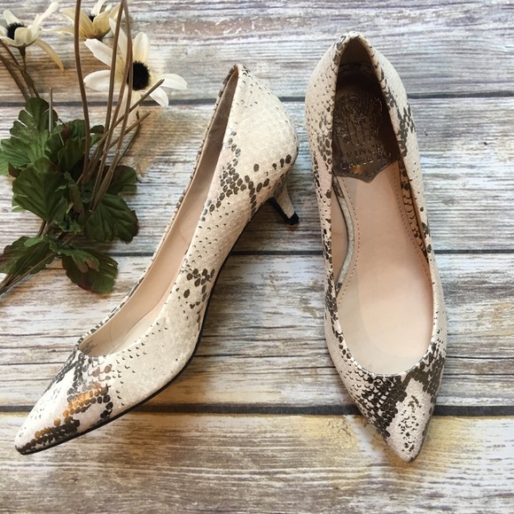 vince camuto snake heels